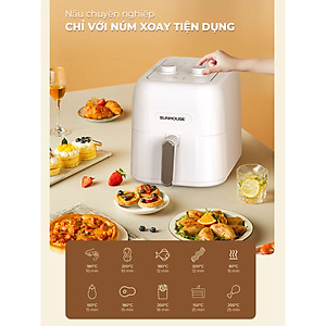 Nồi chiên không dầu 5.5L Sunhouse SHD4022 - Hàng chính hãng