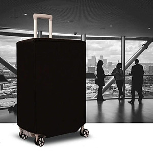 Áo Bọc Vali Trong Suốt, Màu Đen - Bao Trùm Vali Chống Trầy Xước Đủ Cỡ 20-22-24-26-28,29 inch