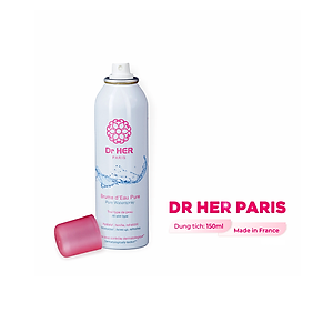 [ Tặng chai 150ml ] Xịt khoáng cấp ẩm da Dr HER Paris_400ML