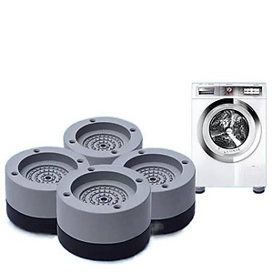 Đế Chống Rung Máy Giặt, Chân Máy Giặt Chân Bàn 4 Miếng Cao Su Cao Cấp. Chống Rung Chống Ồn Chống Trơn Trượt