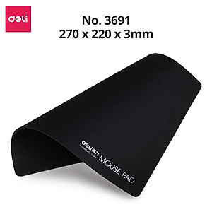 Miếng Lót Chuột DELI Hàng Chính Hãng Bàn Di Chuột Không Viền, Vải Jiaji Di Chuột Êm Ái Chống Thấm Nước Đàn Hồi Tốt