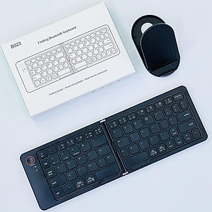 Bàn phím Gấp gọn không dây Bluetooth B23 pin sạc TypeC cho máy tính , điện thoại , máy tính bảng hàng nhập khẩu