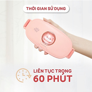 ￼Đai đeo massage DELADEP chườm ấm giảm đau bụng kinh nguyệt, túi làm ấm bụng tử cung cho phụ nữ quà tặng bạn nữ DSB01