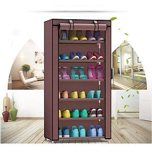 Tủ Vải Đựng Giày Dép 7 Tầng Họa Tiết Nhiều Màu