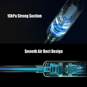 Máy hút bụi Xiaomi Mijia MJXCQ02DY 16000Pa Hút mạnh mẽ 600W Gậy điều chỉnh bánh răng 2 động cơ & cầm tay Trọng lượng nhẹ-Hàng chính hãng