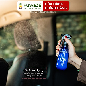 Xịt khử mùi diệt khuẩn ô tô hữu cơ enzyme sinh học từ vỏ dứa Fuwa3e 150ml