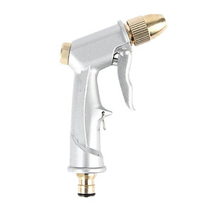 Vòi nước vòi phun nước rửa xe tưới cây tăng áp thông minh + bộ dây bơm nước cao cấp TLG  loạI 20m  (vòi bạc-dây trắng) 701498-1