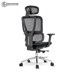 Ghế công thái học Nghia furniture LUMBAR - Ghế xoay văn phòng làm việc nhiều tính năng khủng