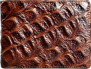 Bộ Ví & Thắt Lưng Nam Vân Cá Sấu Huy Hoàng HT2118-HT4118 (23 x 11,5 cm) - Nâu