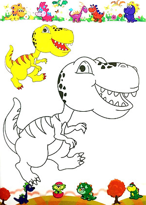 Tô Màu - Vương Quốc Khủng Long - Tập 1 (Dành Cho Bé Mẫu Giáo)