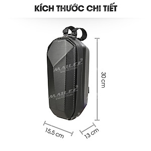 Túi Trước Cho Xe Đạp Gấp, Xe Trượt Scooter, Xe điện gắn ghi đông với Chất liệu EVA chống nước dung tích 4 Lít Mai Lee