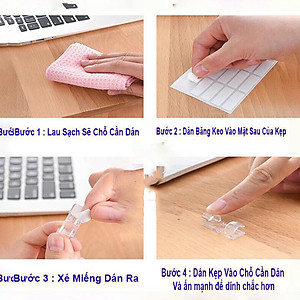 COMBO 2 BỘ Nẹp Dây Điện Miếng Dán Tường Siêu Dính , Kẹp Đi Dây Điện Kẹp Cố Định Và Giữ Luồn Dây Điện Siêu Sốc an toàn tiện lợi dễ lắp đặt Dây Mạng