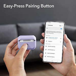 Bao Case ESR Orbit Hybrid Case with HaloLock cho AirPods Pro / AirPods Pro 2 (2023/2022/2019) Magnetic Lid Lock - Hàng Chính Hãng