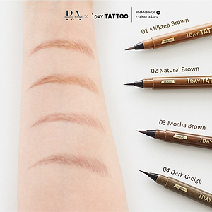 Bút vẽ lông mày 2 đầu chống nước K-PALETTE Lasting 2Way Eyebrow Liquid WP (4 Màu)