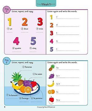 French For Everyone Junior 5 Words A Day: Learn And Practise 1,000 French Words