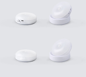 Đèn LED cảm ứng, cảm biến thông minh không dây, Pin sạc, nhận diện người có nam châm gắn tường xoay 360 độ làm đèn học, cho phòng ngủ, nhà vệ sinh, cho tủ quần áo, cầu thang, ban công, hành lang - MH2011