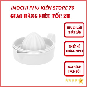 Bộ Dụng Cụ Vắt Cam Chanh Tiên Dụng YoKo Sản Xuất Theo Tiêu Chuẩn Nhật Bản An Toàn Cho Sức Khỏe - Chính Hãng inochi ( Tặng kèm khăn lau tay pakasa) màu ngẫu nhiên
