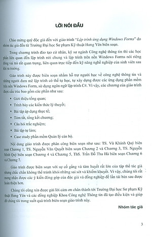 Giáo trình Lập Trình Ứng Dụng Windows Forms - TS. Nguyễn Minh Quý (Chủ biên)