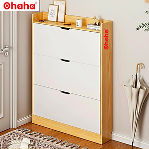 [Kèm Ảnh Thực Tế - Miễn phí vận chuyển & Lắp đặt] Tủ giày thông minh siêu mỏng cao cấp Ohaha - TGCC025