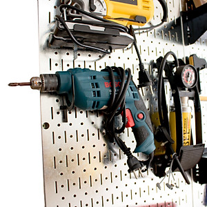 Bộ 2 móc chữ U Pegboard - Giá treo bằng thép sơn tĩnh điện - Phụ kiện móc treo dụng cụ Pegboard