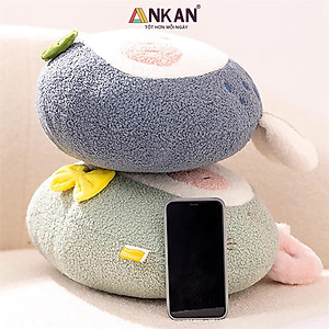 Gối Tựa Lưng Văn Phòng Kèm Chăn 3 Trong 1 Cừu Xanh Mint Cao Cấp, Dùng Để Ngủ Tại Văn Phòng, Đi Du Lịch Hoặc Quà Tặng Cho Người Thân