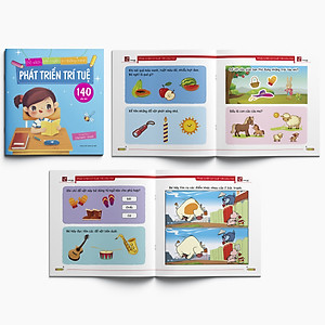 Combo 3 Cuốn sách Phát triển trí tuệ (145 câu đố) - Dành cho trẻ 2-4, 4-5, và 5-6 tuổi