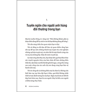 Sách Tuyên ngôn của người anh hùng đời thường (Robin Sharma)