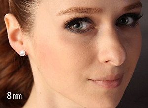 Hoa Tai Bạc Hiểu Minh HT184 Ngọc trai