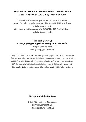 Sách Trải Nghiệm Apple - Xây Dựng Lòng Trung Thành Không Chỉ Từ Sản Phẩm