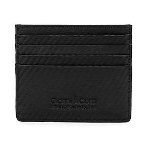 Ví đựng Card (cho nam) Gianni Conti Italy 3857394BLACK - Màu đen