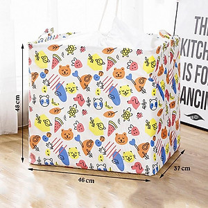 Túi vải đựng chăn màn quần áo cỡ lớn 100L họa tiết giao ngẫu nhiên (TV100L)