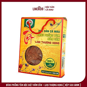 Đặc sản Cà Mau - Bánh Phồng Tôm Năm Căn - Loại Thượng Hạng ( Hộp 500 GRAM )