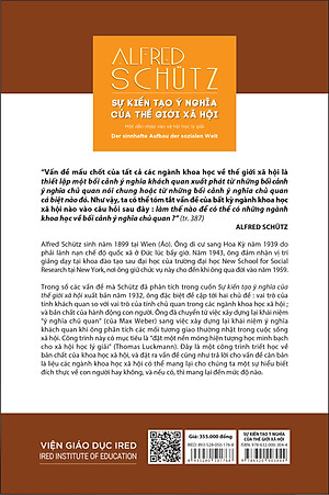 Sách Sự Kiến Tạo Ý Nghĩa Của Thế Giới Xã Hội