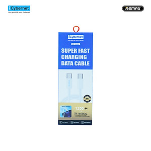 Cáp sạc siêu nhanh PD 100W iCybernet IC-1004 C to C chiều dài 1,2m - Hàng chính hãng