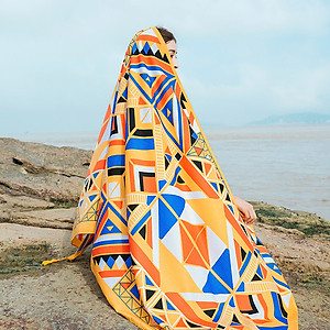 Khăn Choàng Boho Đi Biển, Khăn Quàng Cổ Họa Tiết Thổ Cẩm Mỏng Nhẹ (Nhiều Mẫu)