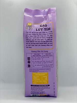 Gạo Lứt Tím Vinh Hiển 1KG - Siêu dẻo, dinh dưỡng