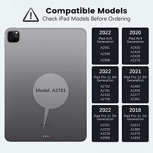 Bao Da Kèm Bàn Phím cho iPad Pro 11 & iPad Pro 12.9 inch 2020/2021/2022 Nillkin Bumper Combo Case Keyboard (Có khe cắm bút Apple Pencil) - Hàng Chính Hãng