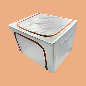 TÚI ĐỰNG CHĂN MỀN QUẦN ÁO KHUNG THÉP TRONG SUỐT GẤP GỌN 66L