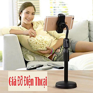 Giá đỡ điện thoại để bàn, chân đến để bàn dùng livestream, quay video, ghi hình xoay 360 độ - Hàng Chính hãng miDoctor