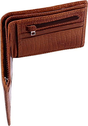 Ví Nam Vân Cá Sấu Huy Hoàng HT2110 (12.5 x 10 cm) - Da Bò