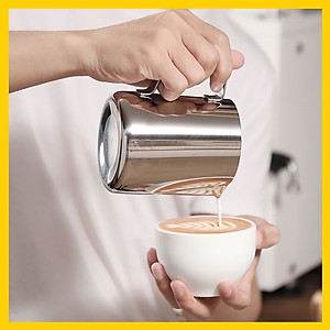 Ca đánh sữa dung tích 350ml - 600ml - 900ml | Làm Cà Phê Latte Art, Cappuccino