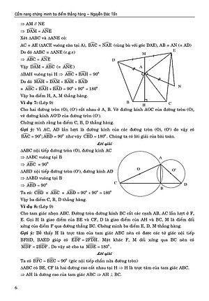 Sách Cẩm Nang Chứng Minh Ba Điểm Thẳng Hàng