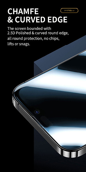 Miếng Dán Cường Lực Mipow Kingbull Premium Silk HD (2.7D) Dành Cho iPhone 14 / iPhone 14 Plus/ iPhone 14 Pro/ iPhone 14 ProMax_ Hàng Chính Hãng