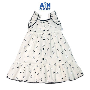 Đầm bé gái họa tiết Cherry nhí đen dây đũi xược - AICDBGMVZEKN - AIN Closet