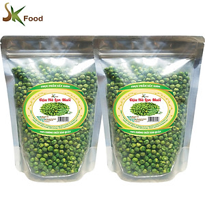 ĐẬU HÀ LAN MUỐI SẤY GIÒN THƯƠNG HIỆU SK FOOD - TỔNG 2 BỊCH 1KG