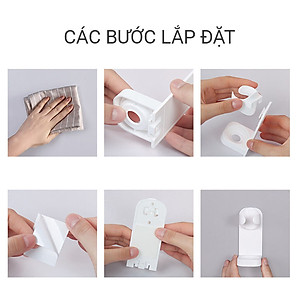 Combo 2 Giá đỡ bàn chải máy dán tường NAVIVU