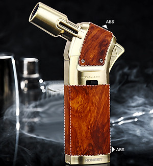 Vỏ Hộp Quẹt Bật Lửa Gas Honest BCH-538 Khò Mỏ Vịt 1 Tia Kèm Đục, Có Nút Chình To/Nhỏ Lửa - Nhiều Màu