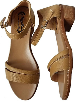 Giày Sandal Cao Gót BIGGBEN Da Bò Thật SDCG43