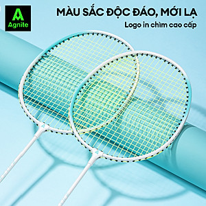 Bộ 2 vợt cầu lông Agnite chính hãng, hợp kim cacbon siêu bền, khớp chữ T, thiết kế khung rãnh sâu, màu pastel - FH102