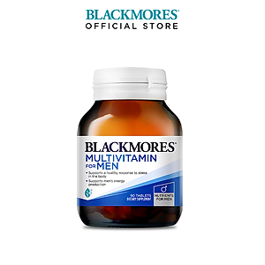 Combo 2 Lọ Vitamin Tổng Hợp Hỗ Trợ Sức Khỏe Nam Giới Blackmores Multivitamin For Men 50 Viên/Lọ